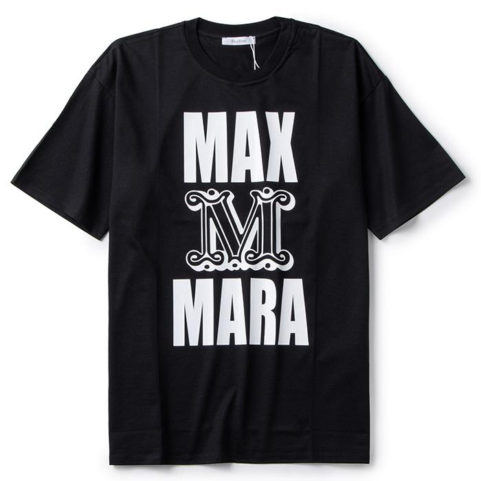 マックスマーラ MAX MARA Tシャツ CARLO オーバーフィット ピュア コットン レタリングロゴ 19460629 0006 021