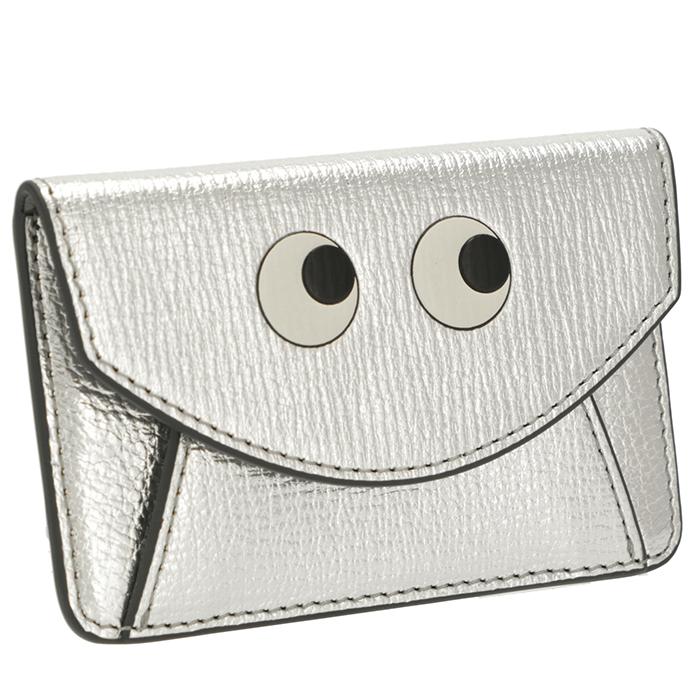 ANYA HINDMARCH/カードケース/シルバー Eyes ジップ・カードケース | Anya Hindmarch JP