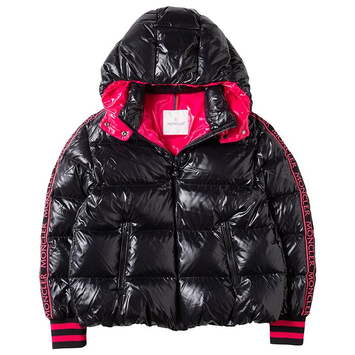 MONCLER ブラック ダウン 14A キッズ レディース 【公式通販】
