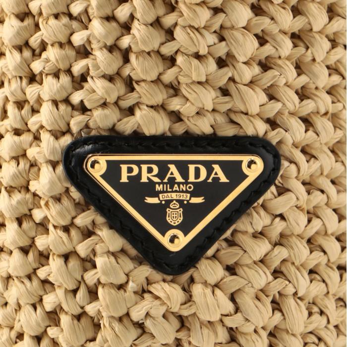 PRADA プラダ トートバッグ クロシェ 三角ロゴ トライアングル  