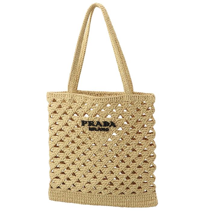 PRADA（プラダ） 【並行輸入品】 トートバッグ クロシェ 三角ロゴ