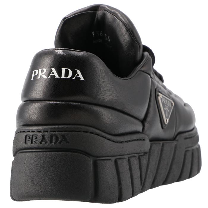 PRADA　厚底　レザースニーカー Amazon | [Prada] プラダ レザースニーカー 三角ロゴ レース