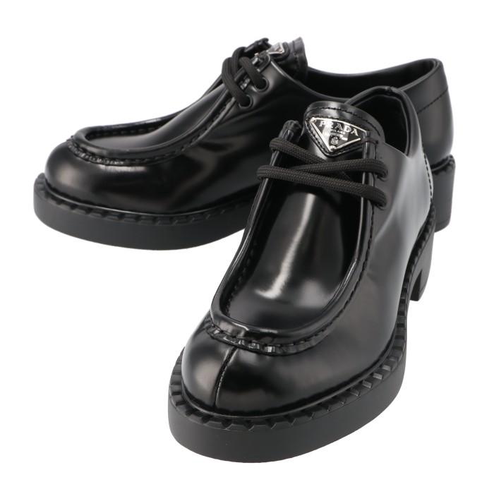 PRADA プラダ ローファー レースアップシューズ 三角ロゴ PRADA プラダ ローファー レースアップシューズ 三角ロゴ