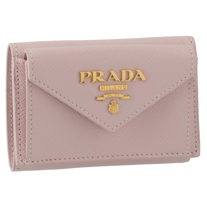 超目玉】 プラダ PRADA 財布 三つ折り サフィアーノ ミニ財布 三つ折り