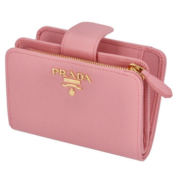 プラダ PRADA 財布 二つ折り サフィアーノメタル 二つ折り財布 1ML018