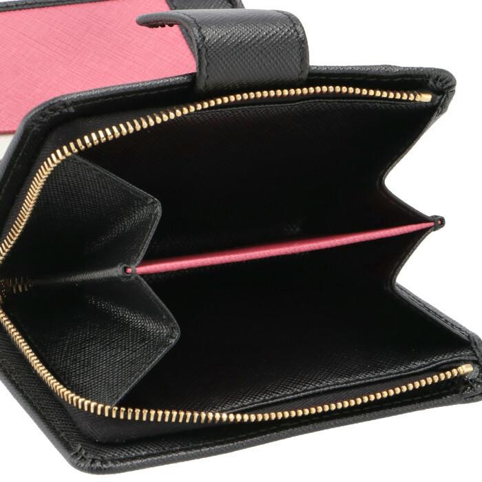 PRADA プラダ 財布 二つ折り サフィアーノ バイカラー ミニ財布 PRADA プラダ 財布 二つ折り サフィアーノ バイカラー ミニ財布