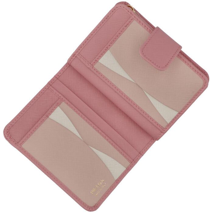 プラダ PRADA 財布 二つ折り サフィアーノ バイカラー ミニ財布 二 