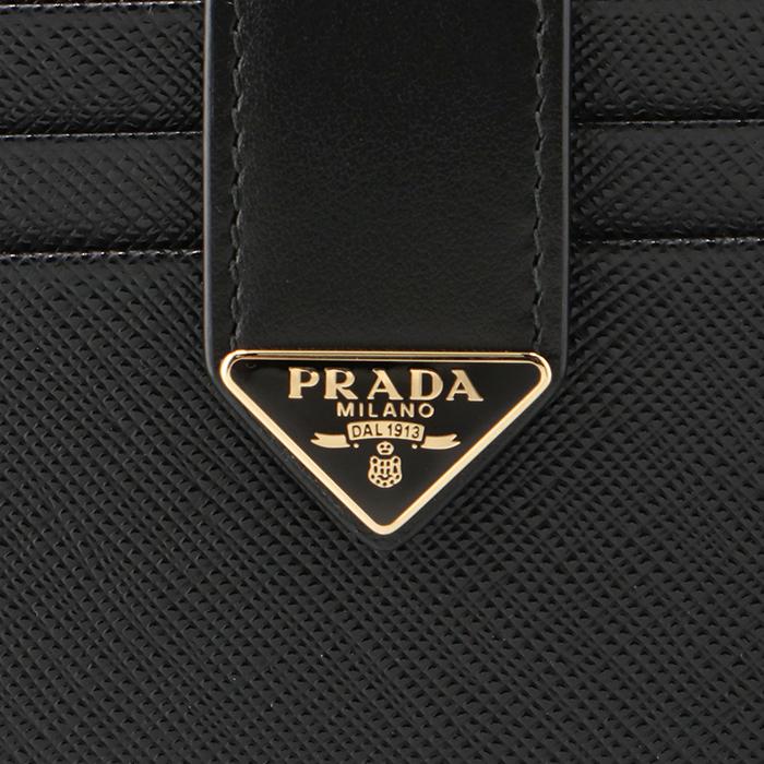プラダ PRADA 財布 二つ折り 三角ロゴ サフィアーノ タブウォレット 小銭入れ付き 二つ折り財布 1ML047 2DYG PRADA（プラダ） 【並行輸入品】 財布 二つ折り 三角ロゴ サフィアーノ