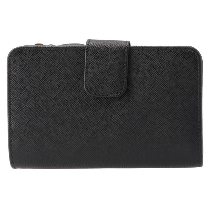 PRADA 【並行輸入品】 財布 二つ折り サフィアーノ メタル