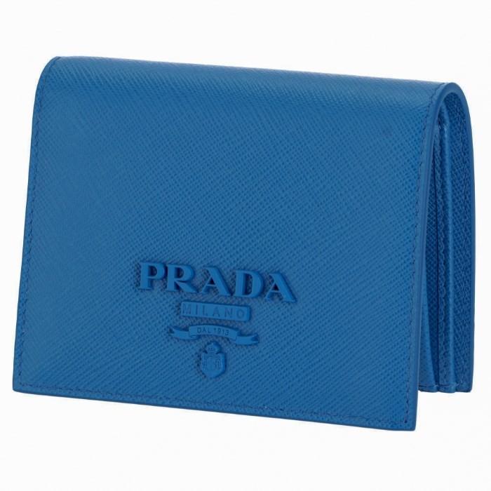 プラダ PRADA 財布 ミニ財布 サフィアーノシャイン 二つ折り財布 二 