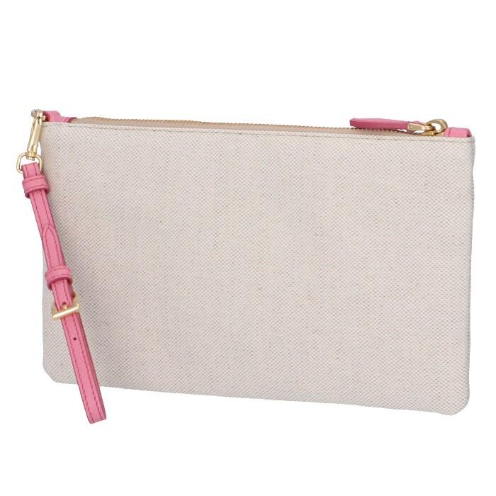 プラダ PRADA ロゴ キャンバス ポーチ クラッチ ポーチ 1NH018 ZPX N9T 