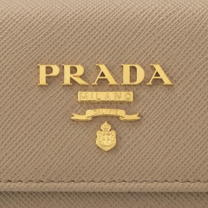PRADA（プラダ） 【並行輸入品】 キーケース 三つ折り4連 サフィアーノ