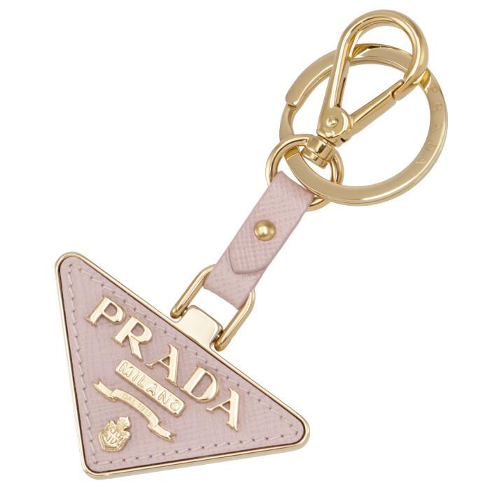プラダ PRADA サフィアーノ トライアングル レザー キーホルダー