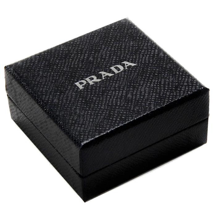 PRADA プラダ サフィアーノ トライアングル レザー キーホルダー