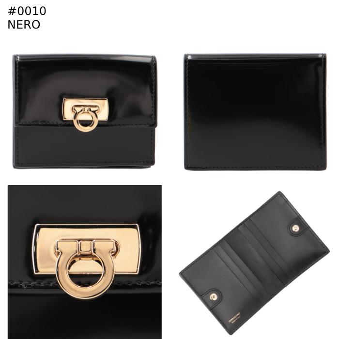 フェラガモ FERRAGAMO 財布 二つ折り WANDA ガンチーニ スモールウォレット 二つ折り財布 220434 0001 【10倍】11/21【12/6-12/9- 0001 楽天市場】FERRAGAMO フェラガモ 二つ折り財布 ワンダ WANDA