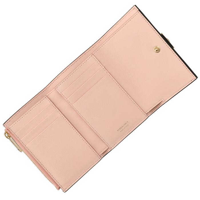 フェラガモ FERRAGAMO 財布 三つ折り HUG コンパクトウォレット ミニ財布 小銭入れ付き ファスナーウォレット 三つ折り財布 220630 0001 FERRAGAMO - フェラガモ FERRAGAMO 財布 三つ折り HUG コンパクト