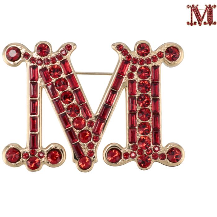 Max MaraマックスマーラMロゴブローチ