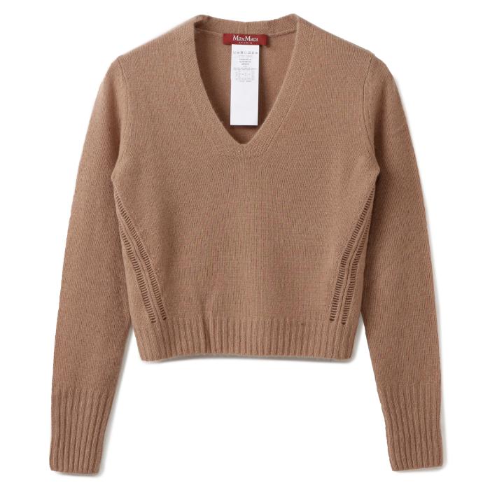 マックス マーラ ストゥディオ MAX MARA STUDIO ニット カシミヤ MARIO Vネック セーター 2363660739 0006 CAMMELLO Max Mara Studio（マックスマーラステュディオ） 【並行輸入品