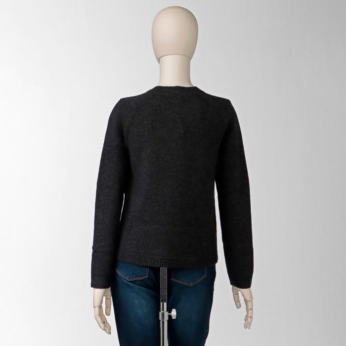 &#39;S Max Mara - エス マックス マーラ &#39;S MAX MARA ニット ZODIACO ウール カシミヤ セーター ビーズディテール クルーネック 2393660933 0001 GRIGIOMEDIO S MAXMARA エス マックス マーラ 'S MAX MARA ニット ZODIACO