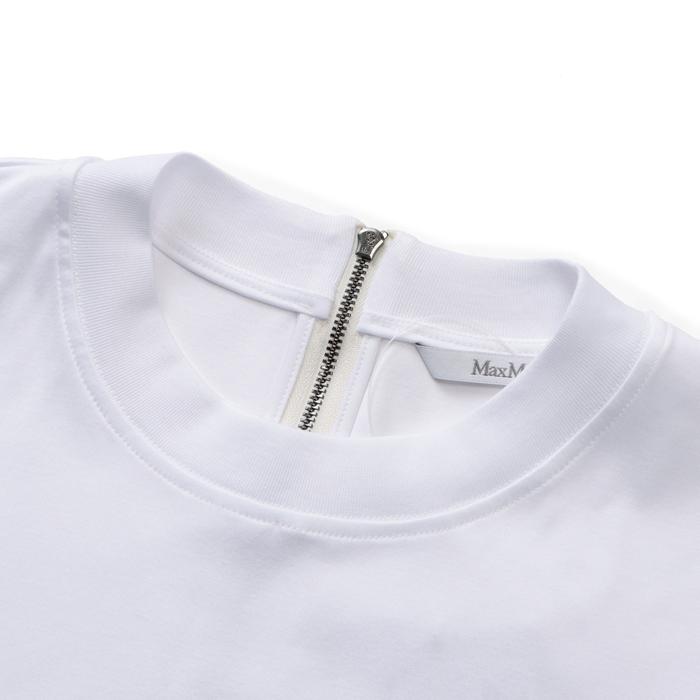 マックスマーラ MAX MARA シャツ ドリー コットン ポプリン ジャージー Tシャツ パフスリーブ バックファスナー 2411941012 0022 24119410120022_9.jpg