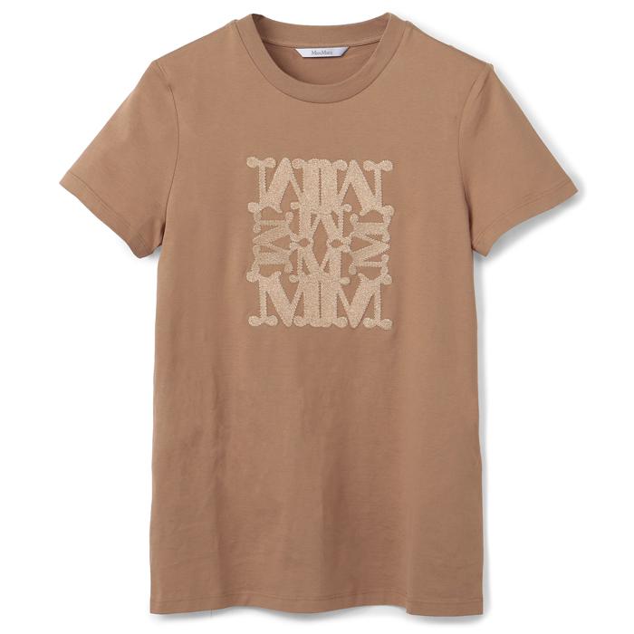 マックスマーラ MAX MARA Tシャツ TAVERNA アップリケ 半袖シャツ クルーネック ショートスリーブ 2411941052 0009 Max Mara（マックスマーラ） 【並行輸入品】 MAX MARA Tシャツ TAVERNA