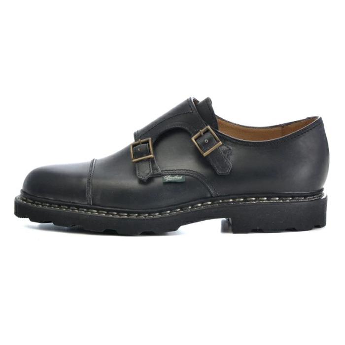 マイク【美品】パラブーツダブルモンクストラップシューズ Paraboot（パラブーツ） 【並行輸入品】 メンズ ダブルモンク