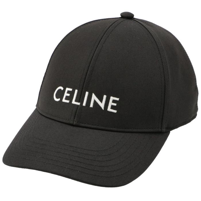 セリーヌ CELINE ロゴ コットン ベースボールキャップ 帽子 キャップ 2AUA1 242N 38NO :2AUA1242N38NO