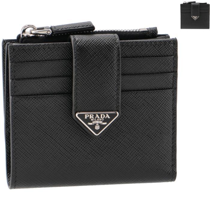 PRADA プラダ 財布 メンズ 二つ折り 三角ロゴ SAFFIANO TAB 小銭 PRADA プラダ 財布 メンズ 二つ折り 三角ロゴ SAFFIANO TAB 小銭