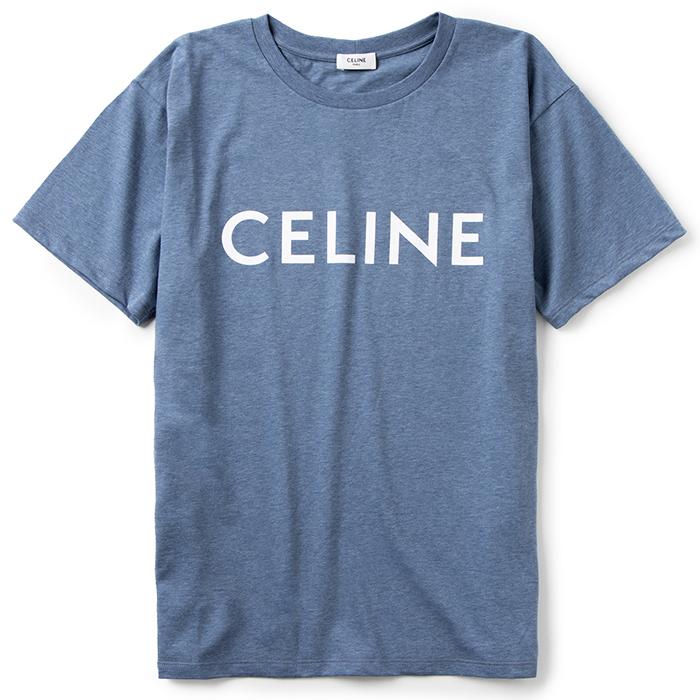 白 フリル付 CELINE セリーヌ CELINE Tシャツ ロゴ スウェットシャツ