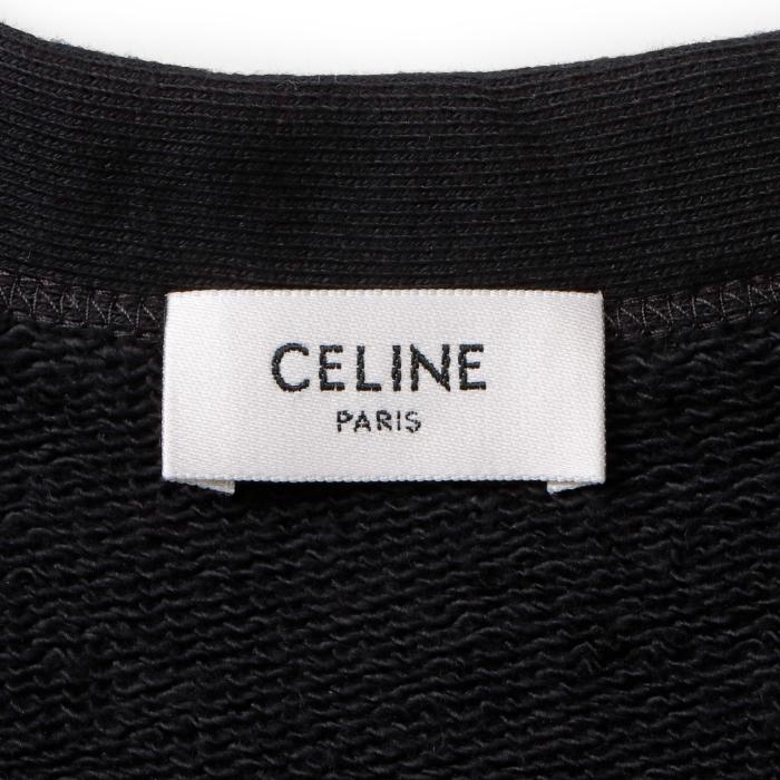 セリーヌ CELINE カーディガン ロゴ スウェットカーディガン Vネック オーバーフィット ロング丈 2Y672 345F 38AW CELINE（セリーヌ） 【並行輸入品】 カーディガン ロゴ スウェット