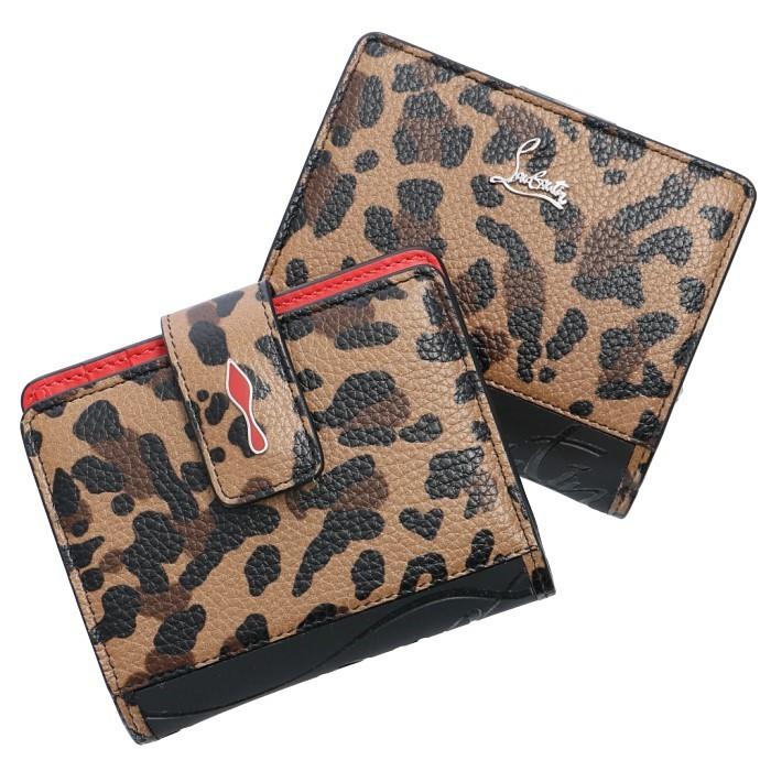 クリスチャンルブタン パロマ レオパード ラウンドファスナー 長財布-