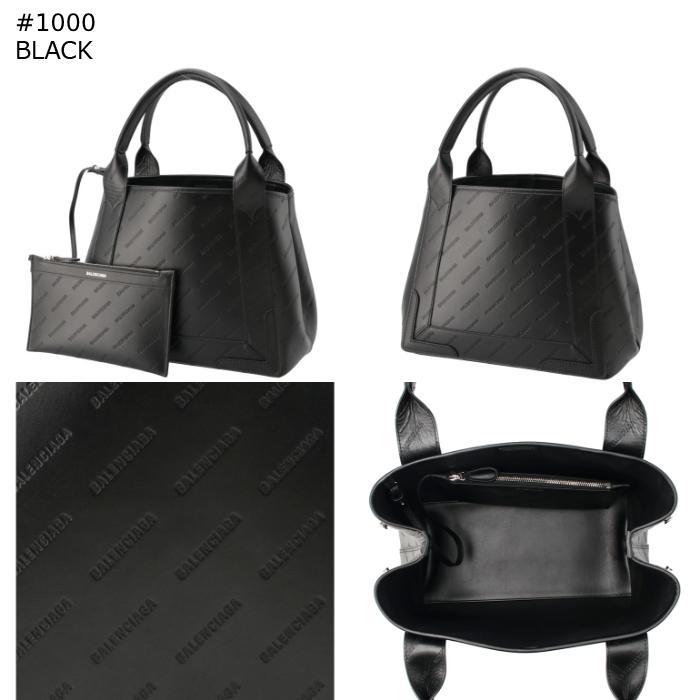 BALENCIAGA トートバッグ S ロゴ エンボス レザー ネイビー カバ BALENCIAGA トートバッグ S ロゴ エンボス レザー ネイビー カバ
