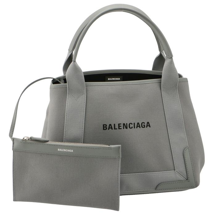 バレンシアガ BALENCIAGA トートバッグ ネイビー カバ スモール