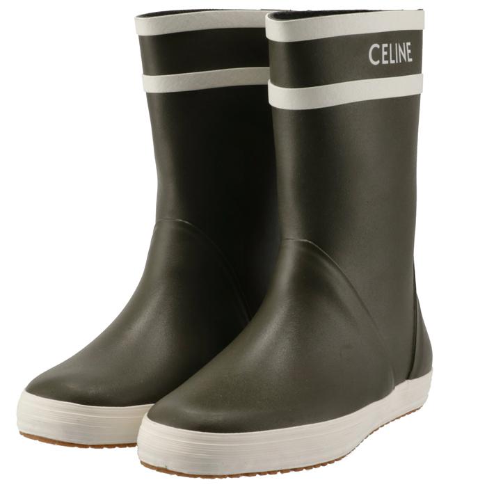 CELINE ブーツ ラバー FLAT HALF BOOT 05 シューズ 靴 レインブーツ 