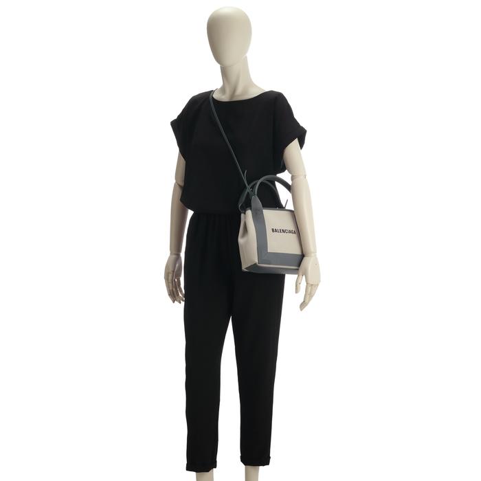 バレンシアガキャンバストート　ショルダーバックxs BALENCIAGA（バレンシアガ） バッグ ショルダー トート ネイビーカバス