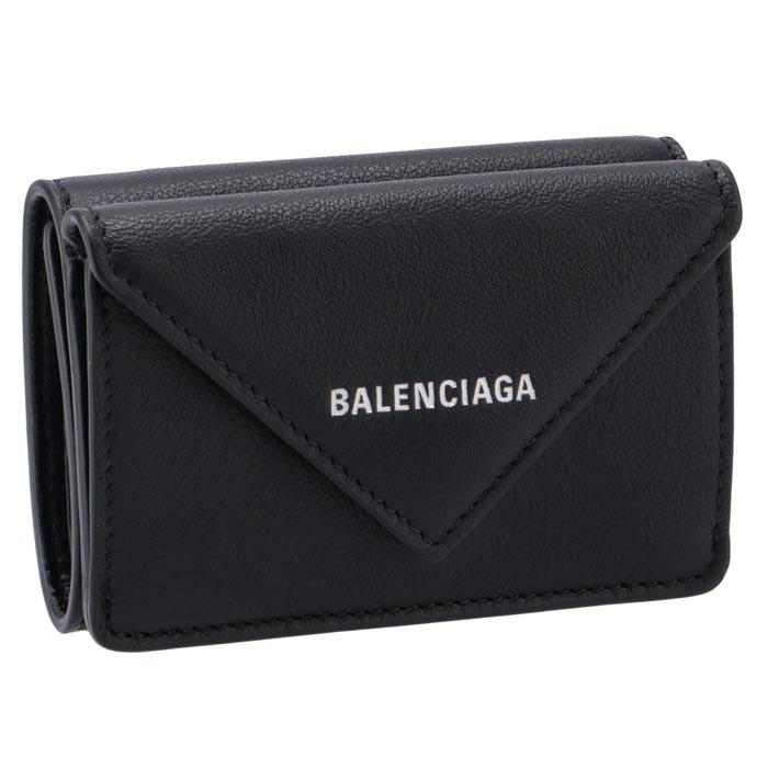 バレンシアガ BALENCIAGA ミニ財布 ペーパー ミニ PAPIER 三つ折り財布 391446 DLQ0N 1000