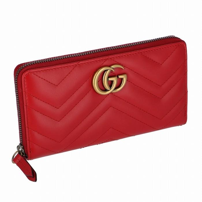 グッチ GUCCI 財布 GGマーモント ジップラウンドウォレット GG Marmont 