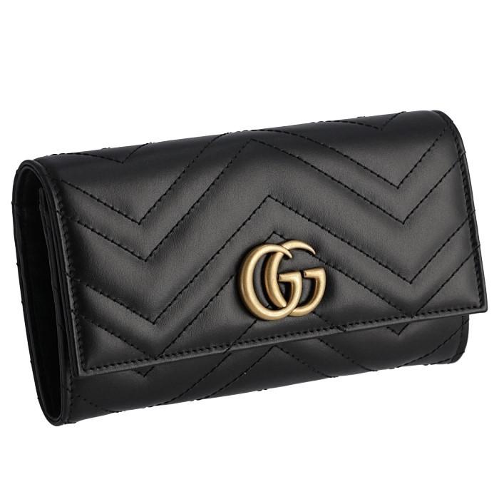 GUCCI グッチ 財布 GGマーモント 長財布 二つ折り GG Marmont 二つ折り 