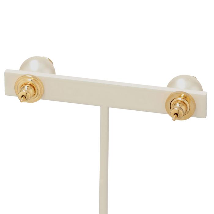 【並行輸入品】 VALENTINO GARAVANI ピアス Vロゴ メタル 10mm パール イヤリング 4W2J0E35 UXM 0O3 | VALENTINO GARAVANI | 02