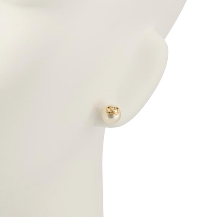 【並行輸入品】 VALENTINO GARAVANI ピアス Vロゴ メタル 10mm パール イヤリング 4W2J0E35 UXM 0O3 | VALENTINO GARAVANI | 05