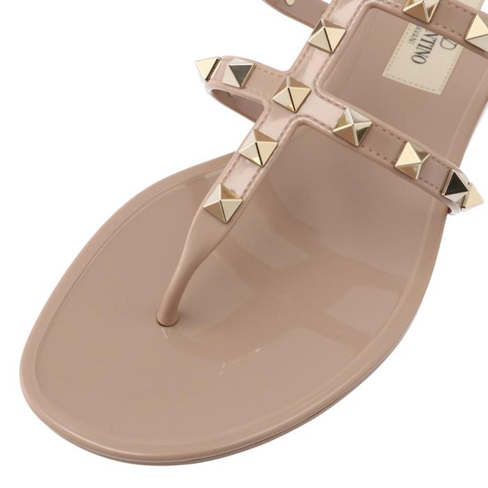 Valentino ロックスタッズ ラバー トングサンダル ロックスタッド ラバー スリッパ for ウィメンズ インチ
