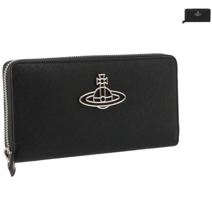 ヴィヴィアン ウエストウッド VIVIENNE WESTWOOD 長財布 ジップアラウンド THIN LINE サフィアーノ ラウンドファスナー長財布 51050003 L001N Vivienne Westwood（ヴィヴィアンウエストウッド） 【並行輸入品】 長