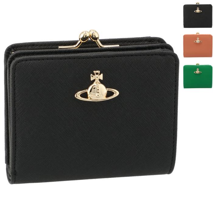 ヴィヴィアン ウエストウッド VIVIENNE WESTWOOD 財布 がま口 二つ折りヴィーガンレザー レディース 二つ折り財布 5107004CU S000B Vivienne Westwood（ヴィヴィアンウエストウッド） 【並行輸入品
