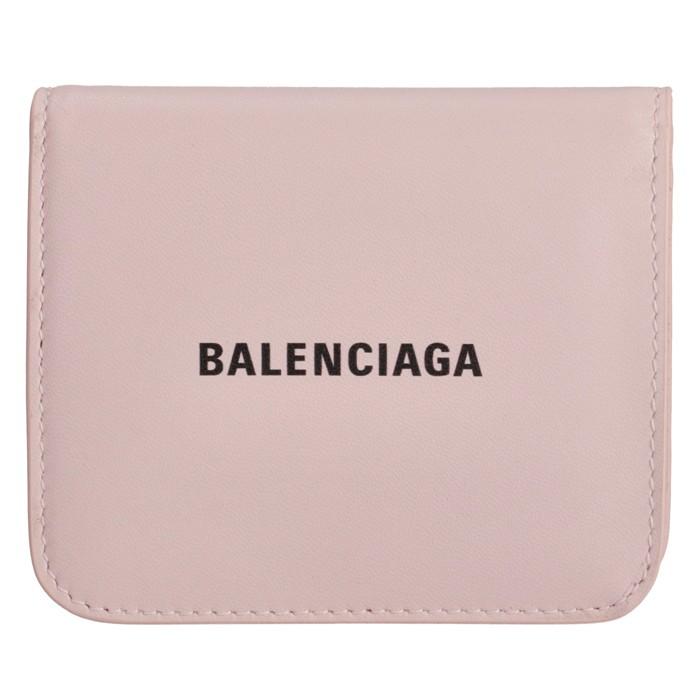 バレンシアガ BALENCIAGA 財布 二つ折り ロゴ フラップウォレット 二 