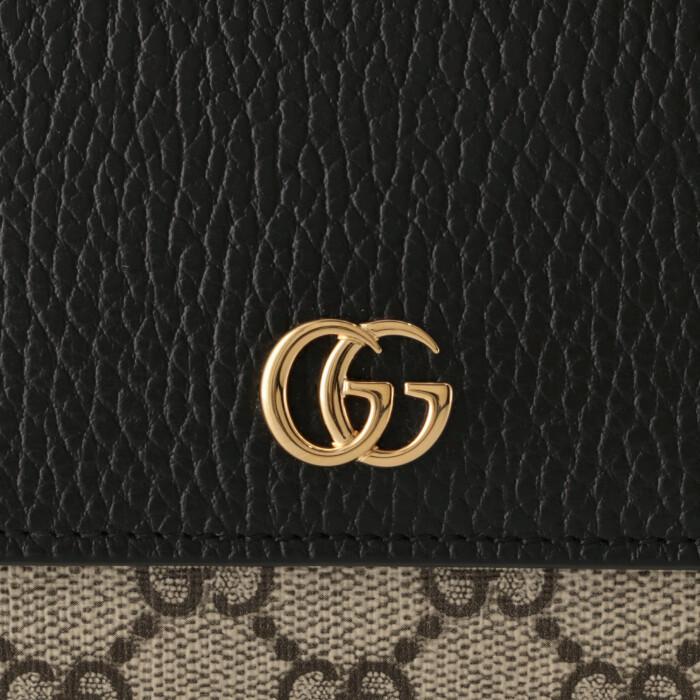 グッチ GUCCI 財布 二つ折り GGマーモント ミディアム ウォレット 二  