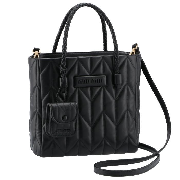 ミュウミュウ MIU MIU キルティング 2wayショルダー トートバッグ