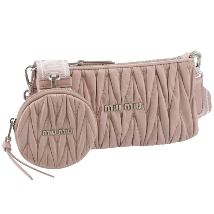 全商品オープニング価格！ MIU ピンク ショルダーミニバッグ クロス