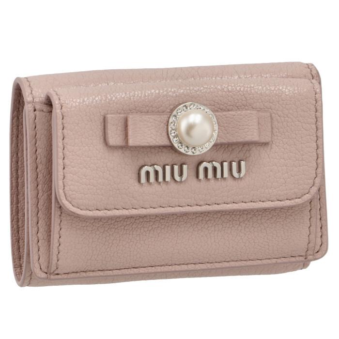 ミュウミュウ MIU MIU 財布 三つ折り マドラスパール ミニ財布 三つ折り財布 5MH021 2F3R D91  :5MH0212F3RD91:アメイジング サーカス - 通販 - Yahoo!ショッピング