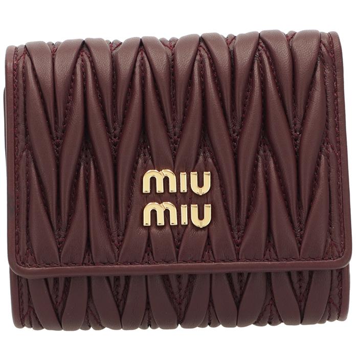 miu miu（ミュウミュウ） 【並行輸入品】 財布 三つ折り スモール