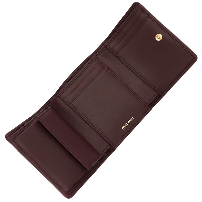 miu miu（ミュウミュウ） 【並行輸入品】 財布 三つ折り スモール